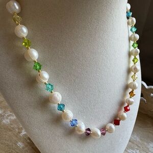 Rainbow Crystal And Freshwater Pearls (2)